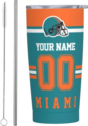 Vista 11 de Arizona - Vaso personalizado con nombre y número, vasos aislados personalizados con pajilla, taza de café de viaje de acero inoxidable