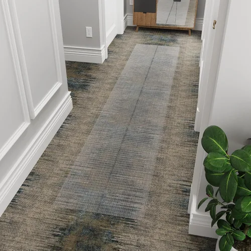 Vista 2 de Ottomanson Protector de alfombra para gatos de 26 x 5 pies, antideslizante, impermeable, alfombra de vinilo transparente y protector de alfombra