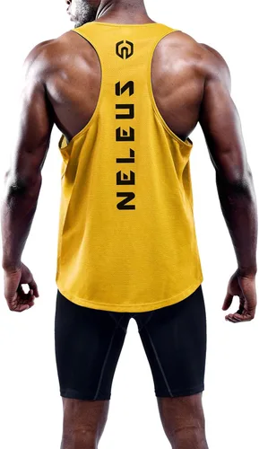 Vista 6 de NELEUS Men's 3 Pack Dry Fit Y-Back Muscle Tank Top