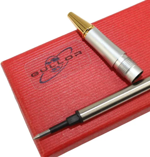 Vista 2 de Gullor Bolígrafo Slim 801 clip dorado - Macular