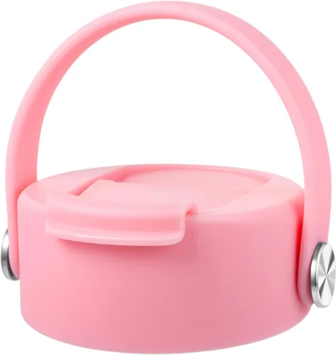 Vista 10 de FLORAPELL Tapa compatible con Hydro Flask de boca ancha de 12, 16, 18, 20, 32, 40 onzas, tapa abatible de repuesto con mango de correa flexible