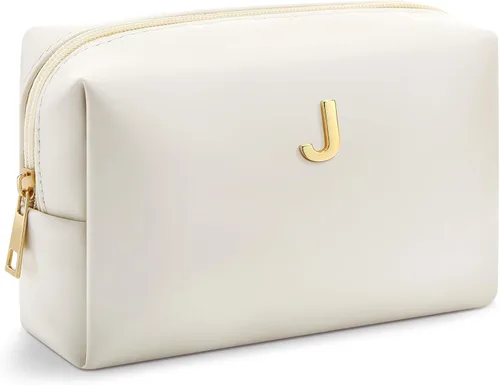 Vista 25 de Kigeli Initial Makeup Bag Gifts for Women Teen Girls Bridesmaid, C
