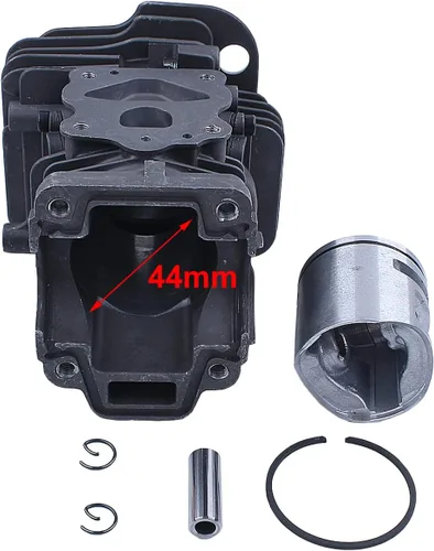 Vista 5 de Kit de anillo de pistón de cilindro de 1.732 in para JONSERED CS 2245 CS2250 S para Husqvarna 445 450 450e, cilindro, pistón, pasador, anillo