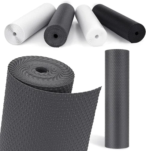 Vista 9 de Forros de Cajón, Revestimiento de Estante Impermeable, Antideslizante No Adhesivo Libre de BPA, Revestimiento de Armario de Cocina, Revestimiento