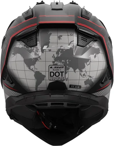 Vista 4 de LS2 Casco Blaze II Adventure para motocicleta con parasol