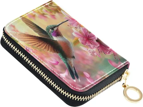 Vista 19 de Tarjetero de Tarjetas de Crédito RFID de Cuero con Cremallera Cartera para Mujeres y Niñas, Color #01, Talla única, Classic