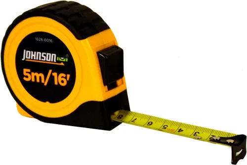 Vista 3 de Johnson Level & Tool 1828-0016 - Cinta métrica (16 pies), color negro y amarillo, 1 cinta