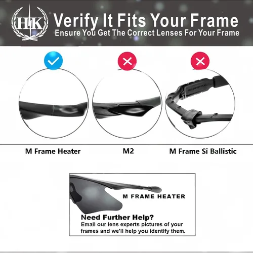 Vista 3 de hkuco Mens Lentes de repuesto para Oakley M Frame Heater anteojos de sol