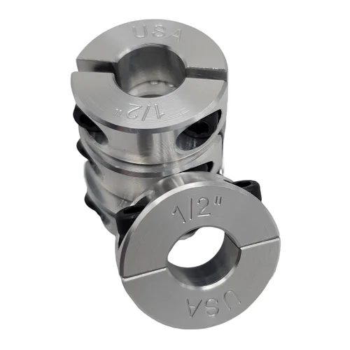 Vista 13 de Diámetro de orificio de 0.50 pulgadas - Abrazadera del collar de eje de dos piezas - Aluminio 2024 (paquete de 1)