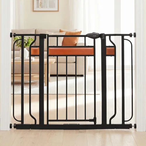 Vista 18 de Regalo Easy Step - Puerta para bebé, decoración arqueada extra alta, incluye kit de extensión de 4 pulgadas, kit de montaje a presión y 4 kit