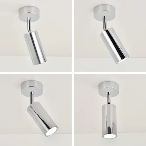 Vista 9 de Paquete de 2 focos de techo regulables, luces de techo para interiores, ajuste de ángulo interior, lámpara de pared moderna para sala de estar