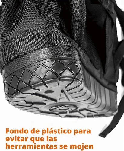 Vista 5 de ROLLINGDOG - Mochila para pintor, resistente y multifuncional Se adapta a todas las herramientas de pintura y bricolaje, organizadores