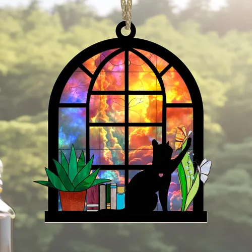 Vista 20 de Atrapasoles conmemorativo para gatos, regalo de condolencia de mascotas, regalo de condolencia de gatos, recuerdos de recuerdo de mascotas, regalos