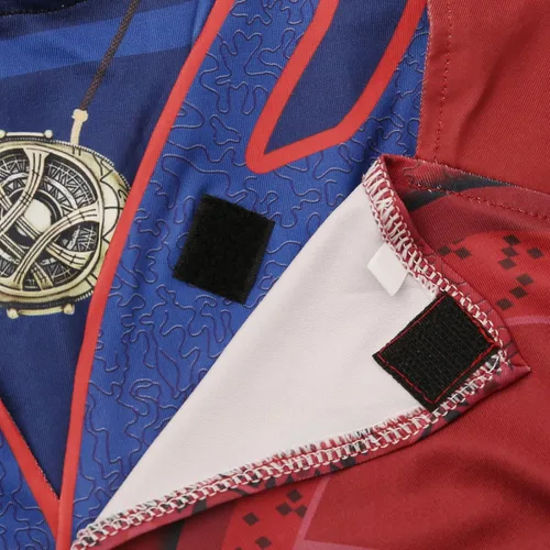 Vista 6 de CICOCI Disfraz extraño para niños, capa de Dr. Cosplay, accesorios de anillo con collar de poder mágico (talla 160)