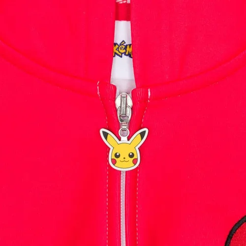 Vista 3 de Pokemon Hoodie - Pokeball Character Hooded Zip Sweatshirt for Youth Boys, Girls and Teens Ages 4-18