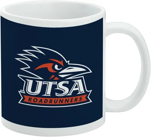 Vista 269 de Taza de cerámica con el logotipo principal de la Universidad Rider, taza de regalo novedosa para café, té y bebidas calientes, 11oz, blanca