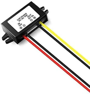Vista 3 de Magnolian Paquete de 2 fuentes de alimentación de pantalla LED de coche 12V a 5V 3A DC/DC Buck convertidor módulo