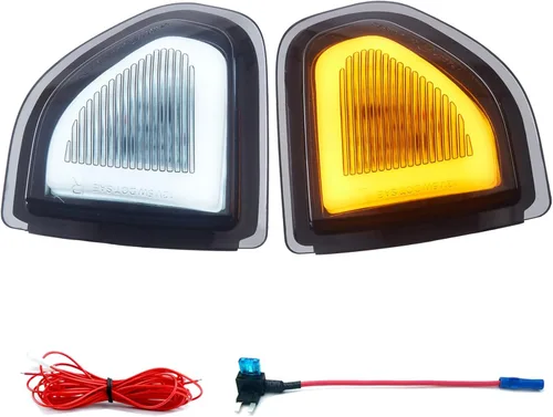 Vista 8 de Switchback - Marcador de espejo lateral, señal de giro y luz de marcha de repuesto para 2008-2016 F250 F350 F450 F550 Super Duty DRL accesorios