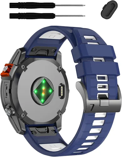 Vista 14 de Correa de reloj QuickFit de silicona de 1.024 in para Garmin Fenix 9/8 Paquete de 3 1