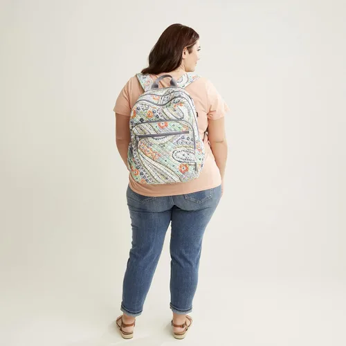 Vista 6 de Vera Bradley Mochila de algodón Xl Campus para mujer