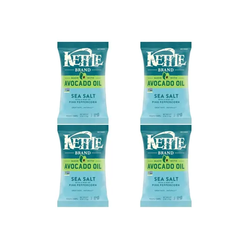 Vista 14 de Kettle Brand Fabricado con chips de vinagre de sidra de manzana y aceite de aguacate, bolsa de 6 onzas