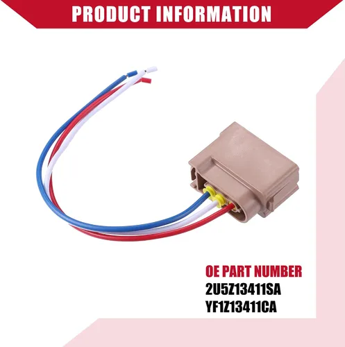 Vista 7 de No.2U5Z13411SA - Soporte para lámpara trasera y de coche con arnés de cable para Ford F-150 2004-2017, conector de señal de luz, plástico, 1 unidad