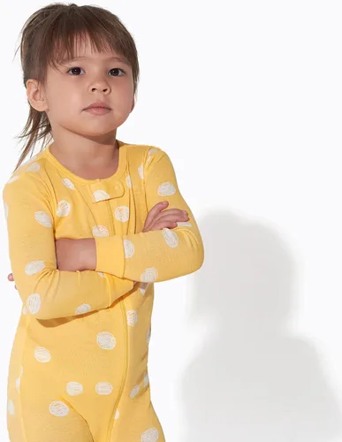 Vista 2 de Onesies Brand Pijama de algodón de una pieza de ajuste cómodo para niñas