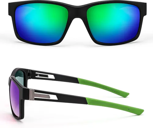 Vista 16 de FEISEDY Gafas de sol polarizadas para hombres y mujeres, para conducir, ciclismo, correr, golf, deportes, gafas ligeras, TR90, marco B2915