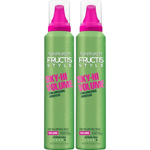Vista 6 de Garnier Fructis Style Sky-Hi Volume Mousse Voluminizante, 6.4 oz.