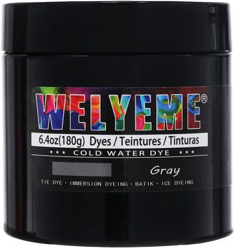 Vista 44 de Polvo de tinte para agua fría, surtido de 8 colores, 7/2-oz. frascos a granel, para teñido anudado, batik, teñido con hielo
