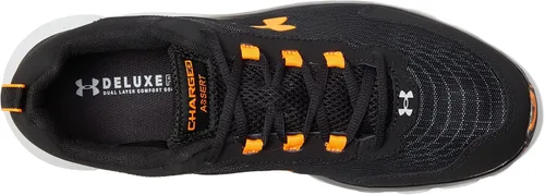 Vista 4 de Under Armour Mens Charged Assert 9 Marble Running Shoe Negro (002)/Naranja Blaze