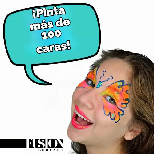 Vista 3 de Fusion Body Art - Paleta de pintura facial Lodie Up Lindo arcoíris pastel