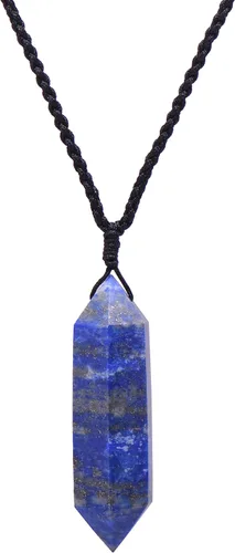 Vista 11 de Collar grande de cristal curativo de 2 pulgadas, colgante mineral natural con cordón ajustable