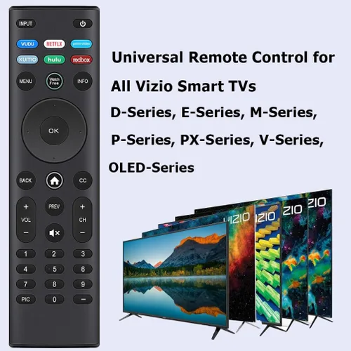 Vista 2 de Mando a distancia universal para todos los televisores inteligentes LED LCD HD 4K UHD HDR Smartcast 3D, repuesto para Vizio All Smart TV Remote