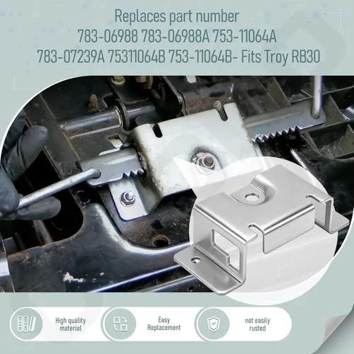 Vista 6 de 783-06988A - Placa de rejilla de dirección – Compatible con MTD, Craftsman, Troy-Bilt cortacésped, con engranaje de piñón y buje de eje