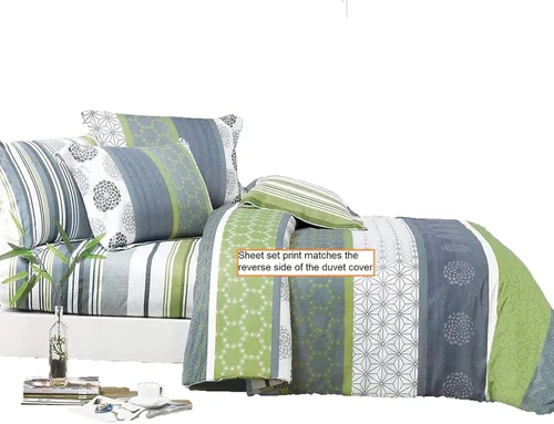 Vista 2 de Swanson Beddings Juego de sábanas Serene 100% algodón: sábana bajera, sábana encimera y una funda de almohada a juego (tamaño individual)