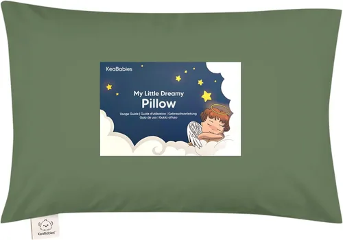 Vista 43 de Almohada para niños pequeños con funda - 13 x 18 pulgadas My Little Dreamy Almohada para niños pequeños de KeaBabies para viajar y dormir, funda