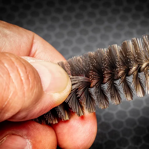 Vista 6 de Real Avid Bore-Max Speed Brush Cepillos niquelados para limpieza con 2 veces más densidad de cerdas Cepillo de limpieza impermeable a