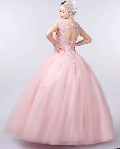 Vista 3 de Vestidos de quinceañera Vestido de baile de graduación de encaje dulce 16 vestidos de princesa
