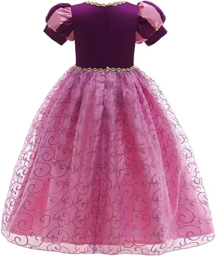 Vista 7 de Vestido de cumpleaños de princesa Sofía para niñas, disfraz de Halloween, concurso de Navidad, fiesta de noche, baile