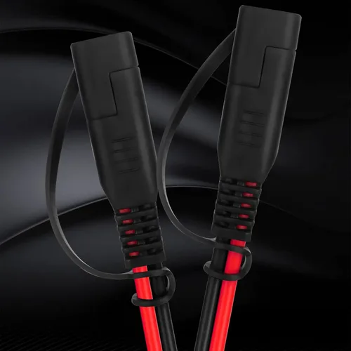 Vista 6 de CUZEC Cable de extensión SAE a SAE de 4 pies/3.9 ft, conector de desconexión rápida, fusible de 20 A con adaptador de polaridad inversa