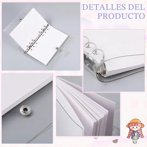 Vista 6 de Carpeta de calcomanías reutilizables para coleccionar libros, 40 hojas de PVC transparente, álbum de colección para coleccionar etiquetas