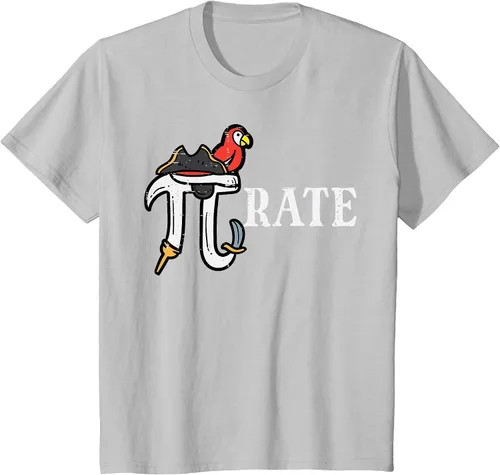 Vista 65 de Pirate Pi Funny Math Pie Halloween Disfraz Maestro Hombres Mujeres Camiseta Asphalt Grey