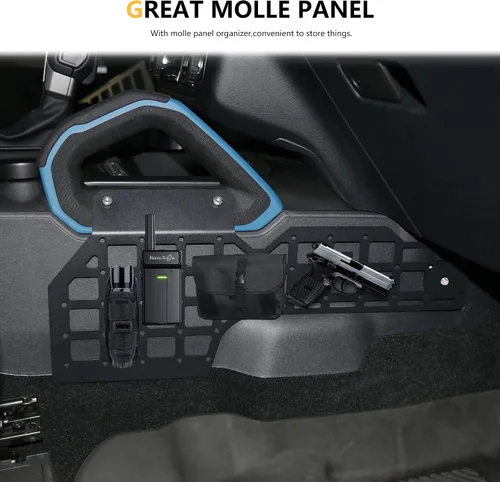 Vista 6 de Molle Panel para Ford Bronco 2021 2022 2023 2024 2025 2/4 puertas Accesorios interiores de 2/4 puertas, almacenamiento de consola central