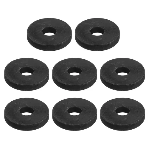 Vista 37 de Uxcell Arandela plana de acero al carbono para pernos M8, 10 piezas M8 x 16 x 1.5mm, aleación de acero negro oxidado de grado 8.8, sujetadores