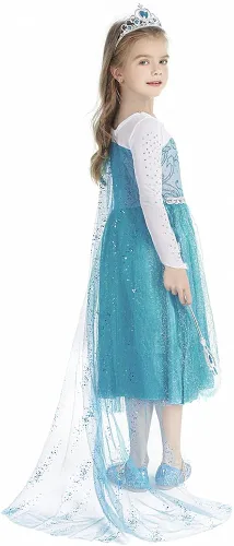 Vista 7 de Princess Costumes for Little Girls Dress Up Clothes for Little Girls Toddler Costume with Accessories Christmas Birthday