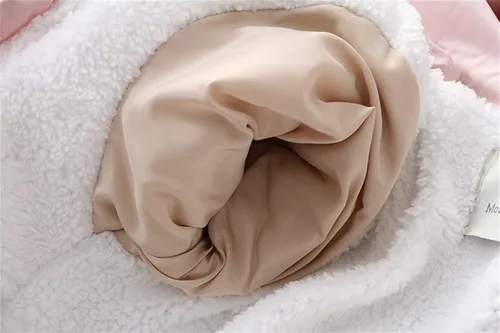 Vista 4 de Abrigos para bebés y niñas y niños chaqueta de nieve de invierno chaqueta con cremallera chaqueta de nieve con capucha rosa 6-12 meses