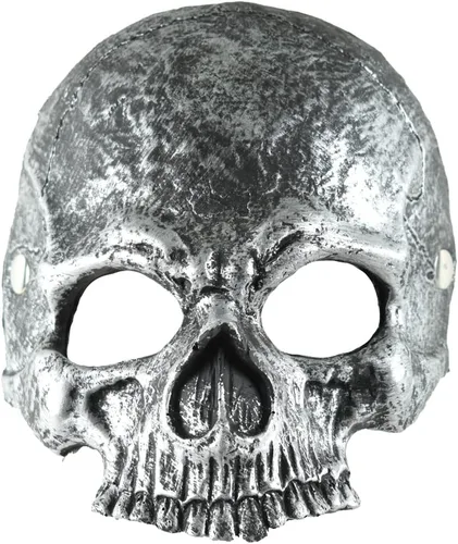 Vista 2 de Máscara facial de calavera de espuma, accesorio de disfraz de Halloween