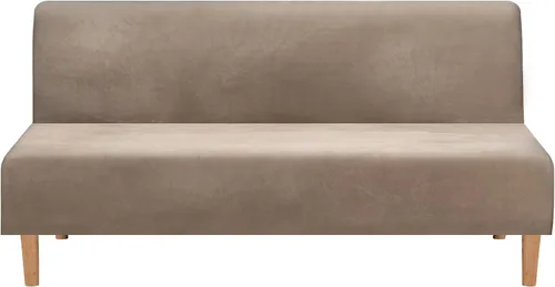 Vista 9 de LiveGo Fundas para futón sin brazos, funda elástica plegable para sofá cama con parte inferior elástica, funda de sofá ajustable estampada