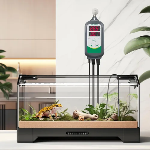 Vista 4 de Controlador de temperatura digital de salida del termostato Inkbird ITC-308, 2-etapas, 1100 W con sensor para reptiles, cerveza, barriles